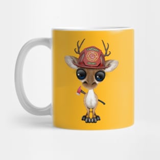 Cute Baby Deer Firefighter Mug